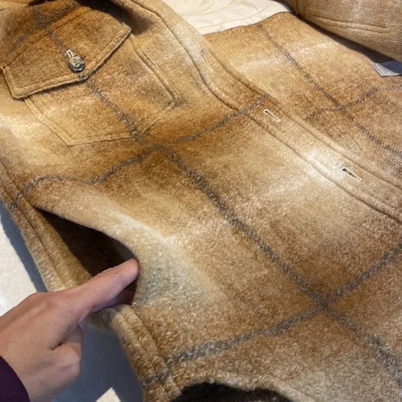 New Wilfred Free The Ganna Shirt Jacket Size XL COLOUR Elaine WLDWD BROWN⭐️⭐️⭐️ - Picture 11 of 17